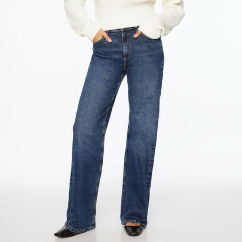 Dynamite High Waisted Wide Leg Jeans